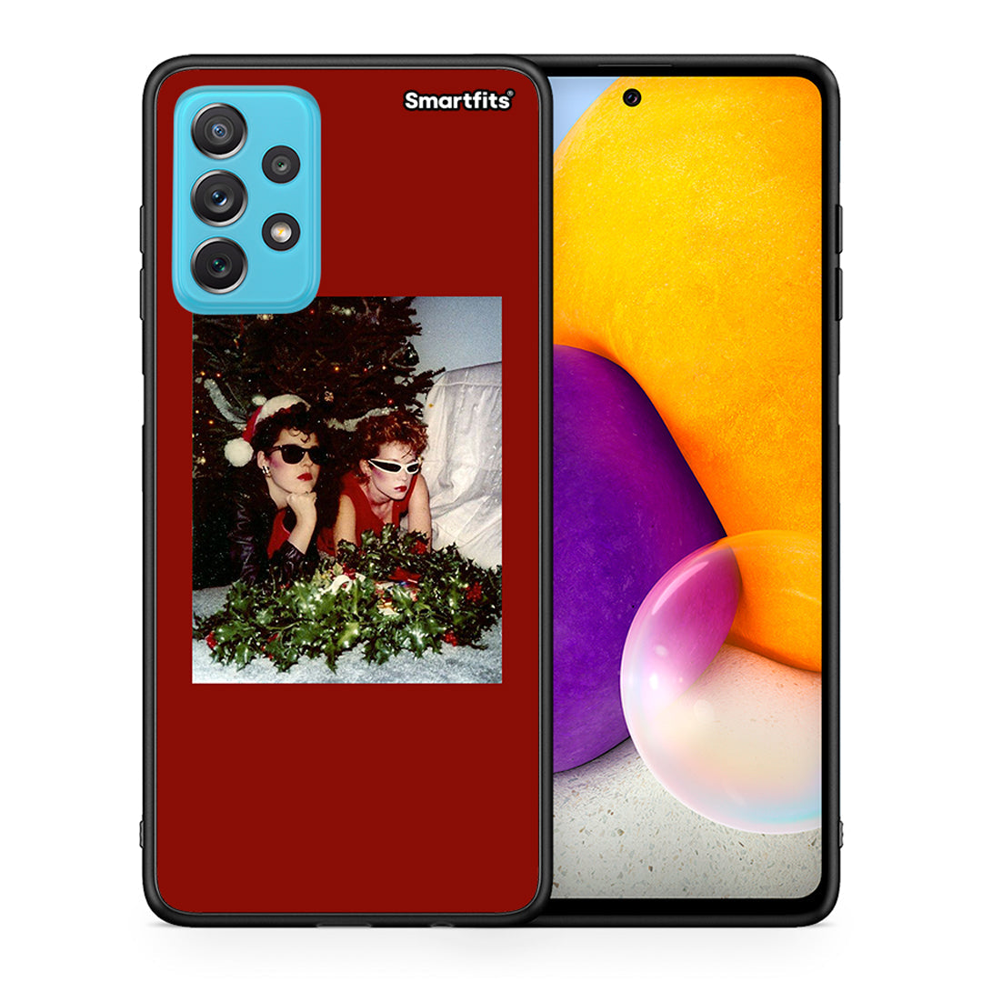 Θήκη Samsung A72 Waiting For Xmas από τη Smartfits με σχέδιο στο πίσω μέρος και μαύρο περίβλημα | Samsung A72 Waiting For Xmas case with colorful back and black bezels