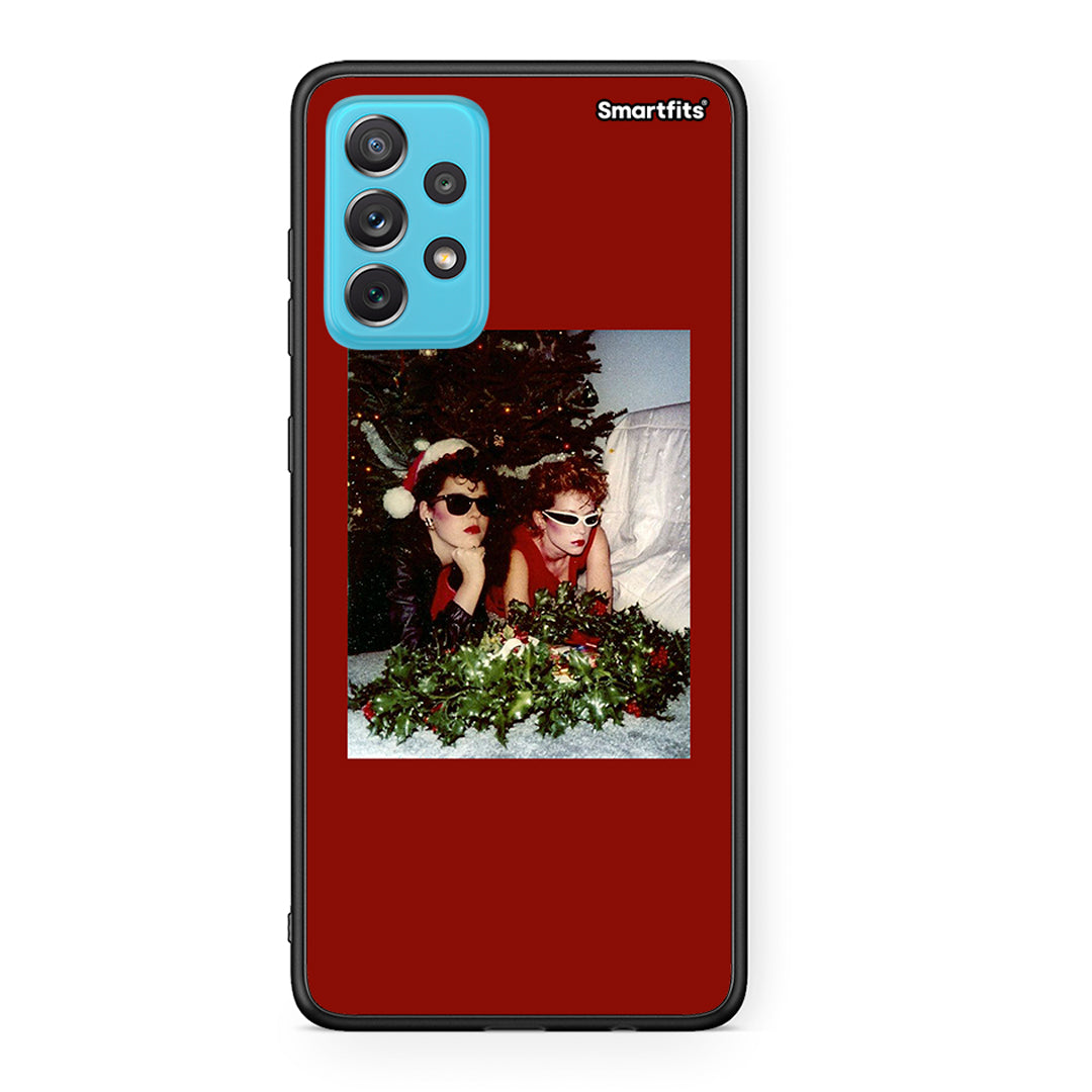 Samsung A72 Waiting For Xmas θήκη από τη Smartfits με σχέδιο στο πίσω μέρος και μαύρο περίβλημα | Smartphone case with colorful back and black bezels by Smartfits