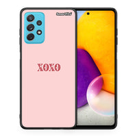 Thumbnail for Θήκη Samsung A72 XOXO Love από τη Smartfits με σχέδιο στο πίσω μέρος και μαύρο περίβλημα | Samsung A72 XOXO Love case with colorful back and black bezels