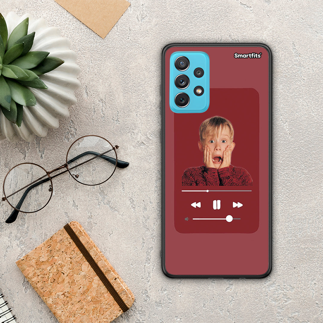Xmas Alone Music - Samsung Galaxy A72 θήκη