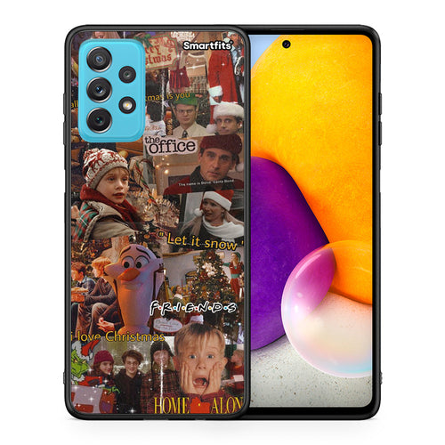 Θήκη Samsung A72 Xmas Wishes από τη Smartfits με σχέδιο στο πίσω μέρος και μαύρο περίβλημα | Samsung A72 Xmas Wishes case with colorful back and black bezels