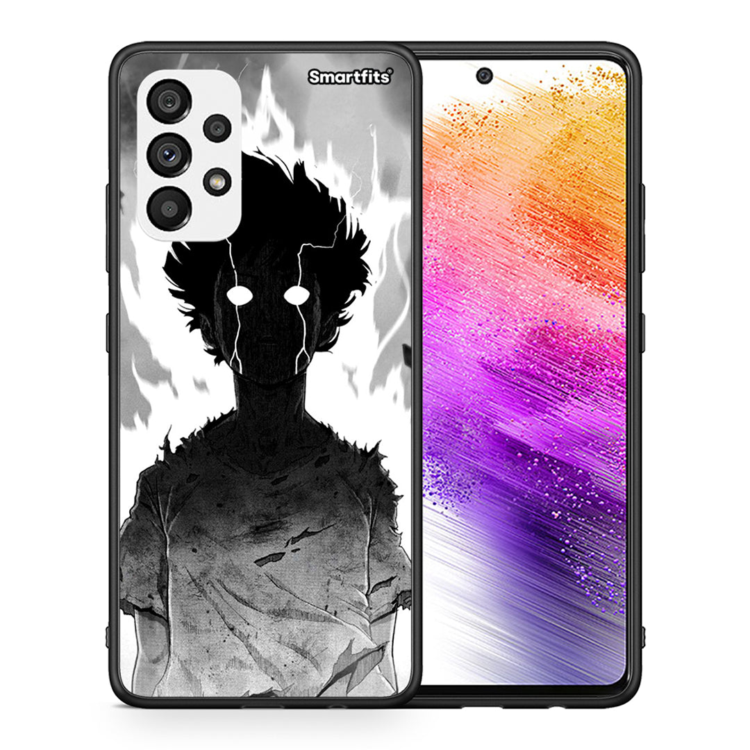 Θήκη Samsung A73 5G Anime Boy από τη Smartfits με σχέδιο στο πίσω μέρος και μαύρο περίβλημα | Samsung A73 5G Anime Boy case with colorful back and black bezels