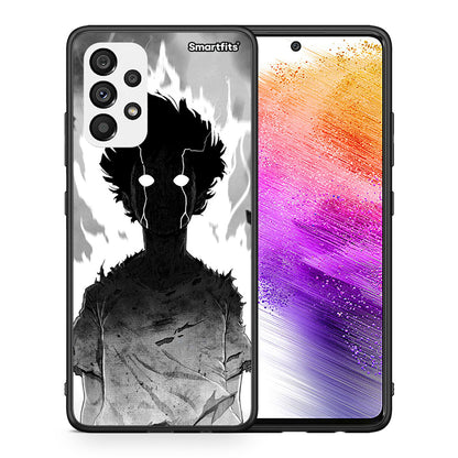 Θήκη Samsung A73 5G Anime Boy από τη Smartfits με σχέδιο στο πίσω μέρος και μαύρο περίβλημα | Samsung A73 5G Anime Boy case with colorful back and black bezels