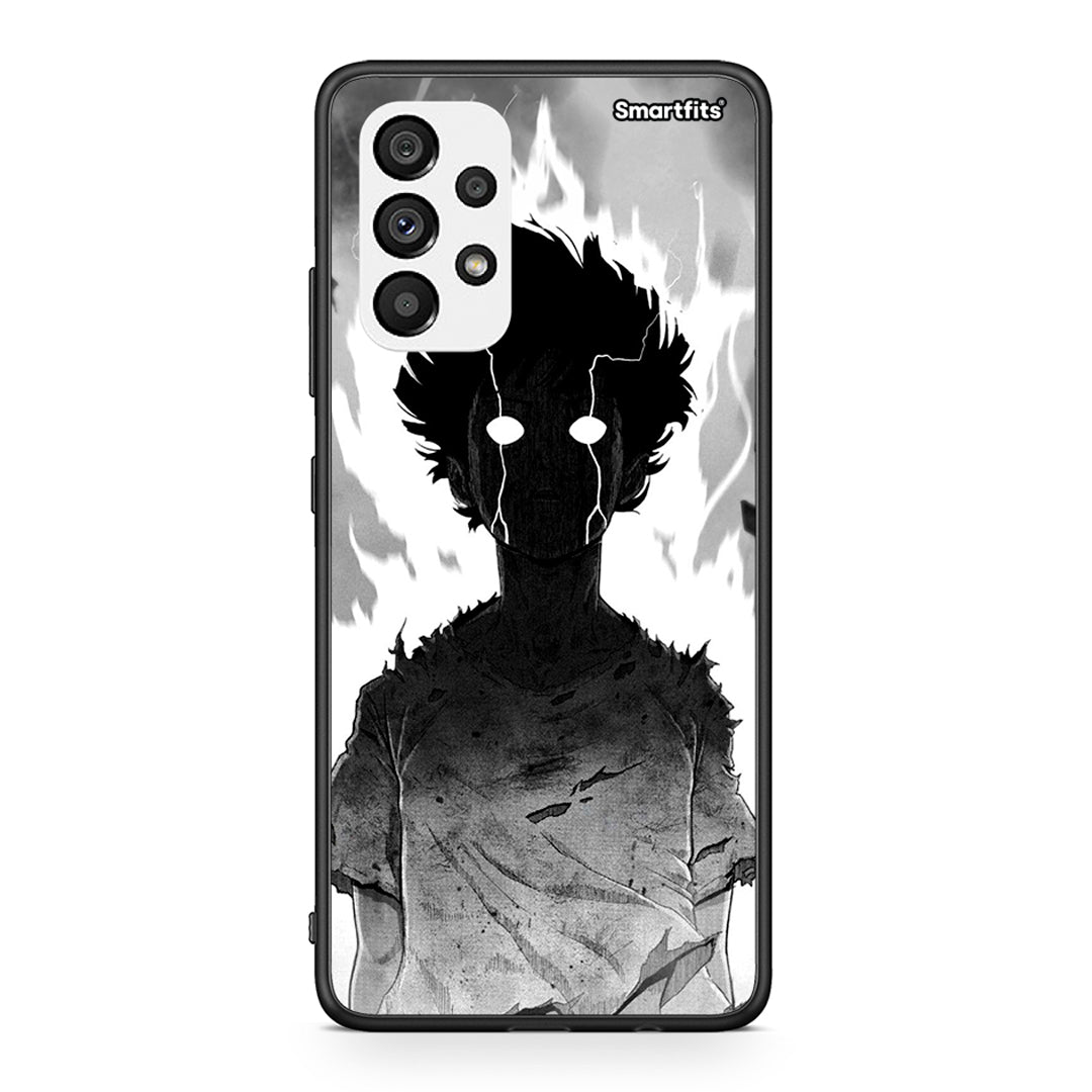 Samsung A73 5G Anime Boy Θήκη από τη Smartfits με σχέδιο στο πίσω μέρος και μαύρο περίβλημα | Smartphone case with colorful back and black bezels by Smartfits