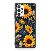 Thumbnail for Samsung A73 5G Autumn Sunflowers Θήκη από τη Smartfits με σχέδιο στο πίσω μέρος και μαύρο περίβλημα | Smartphone case with colorful back and black bezels by Smartfits