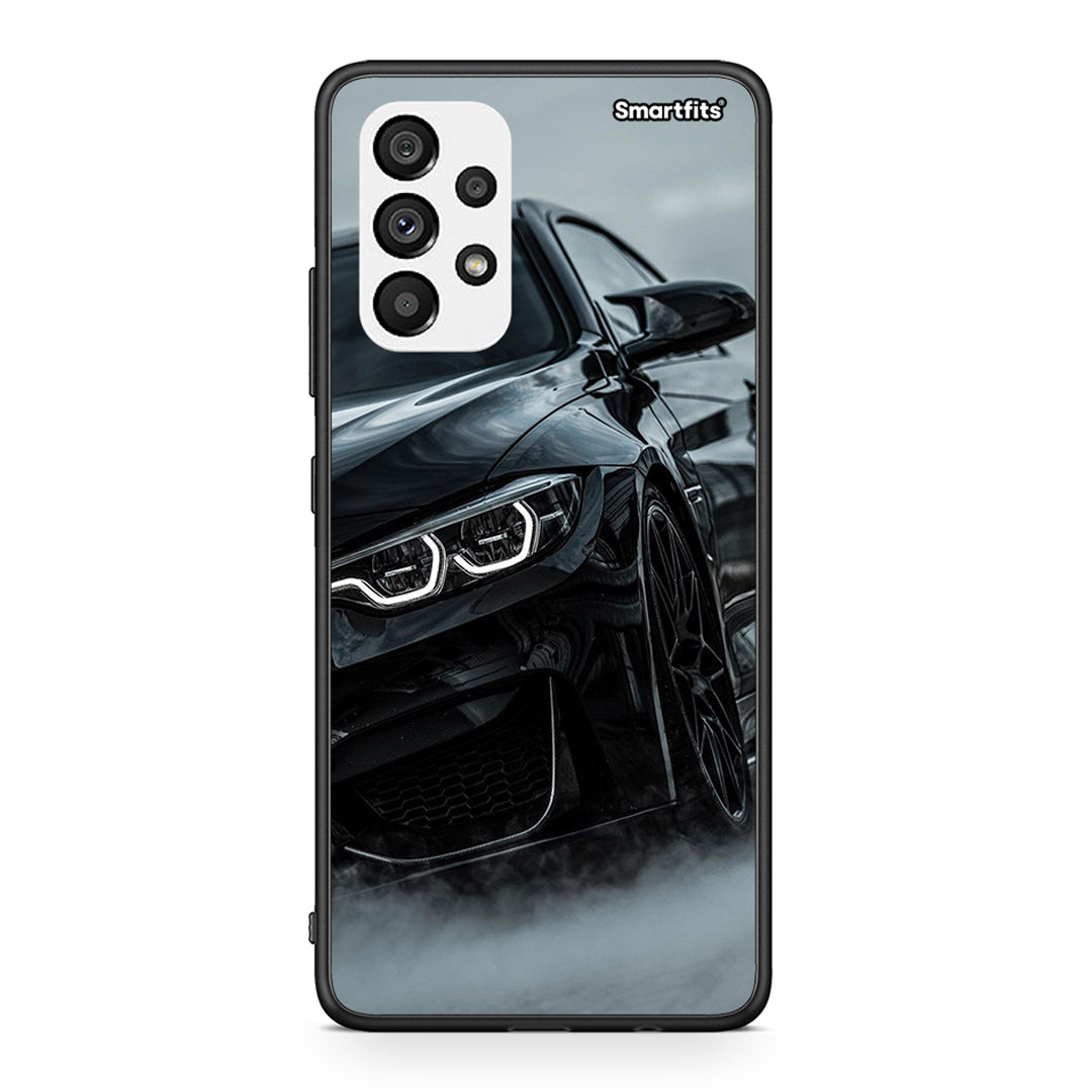 Samsung A73 5G Black BMW θήκη από τη Smartfits με σχέδιο στο πίσω μέρος και μαύρο περίβλημα | Smartphone case with colorful back and black bezels by Smartfits