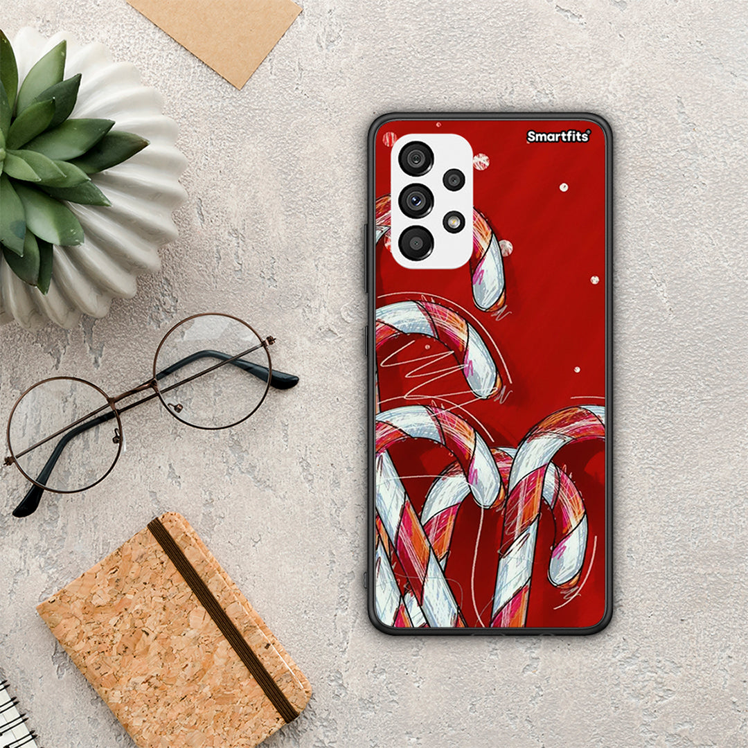 Candy Cane - Samsung Galaxy A73 5G θήκη