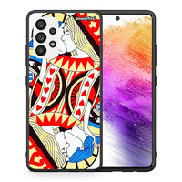 Thumbnail for Θήκη Samsung A73 5G Card Love από τη Smartfits με σχέδιο στο πίσω μέρος και μαύρο περίβλημα | Samsung A73 5G Card Love case with colorful back and black bezels