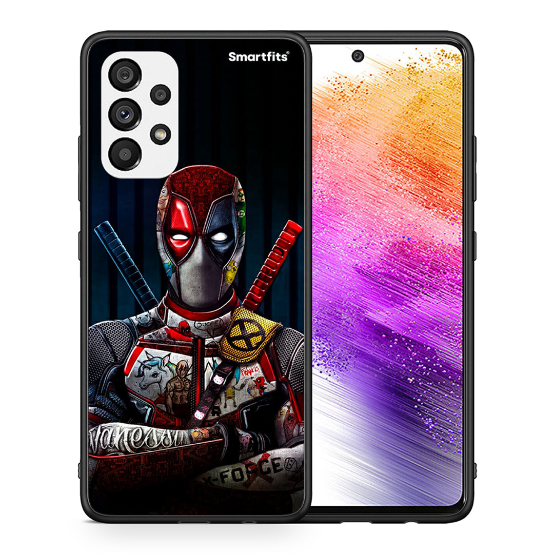 Θήκη Samsung A73 5G Funny Guy από τη Smartfits με σχέδιο στο πίσω μέρος και μαύρο περίβλημα | Samsung A73 5G Funny Guy case with colorful back and black bezels