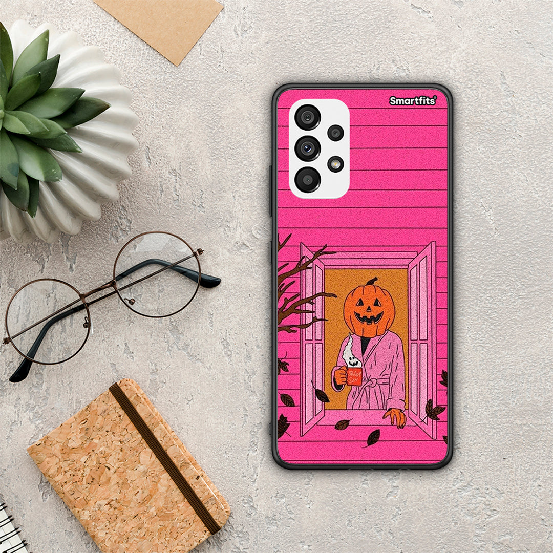 Halloween Pumpkin Lady - Samsung Galaxy A73 5G θήκη