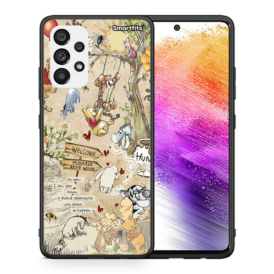 Θήκη Samsung A73 5G Happy Friends από τη Smartfits με σχέδιο στο πίσω μέρος και μαύρο περίβλημα | Samsung A73 5G Happy Friends case with colorful back and black bezels