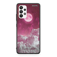 Thumbnail for Samsung A73 5G Pink Moon Θήκη από τη Smartfits με σχέδιο στο πίσω μέρος και μαύρο περίβλημα | Smartphone case with colorful back and black bezels by Smartfits