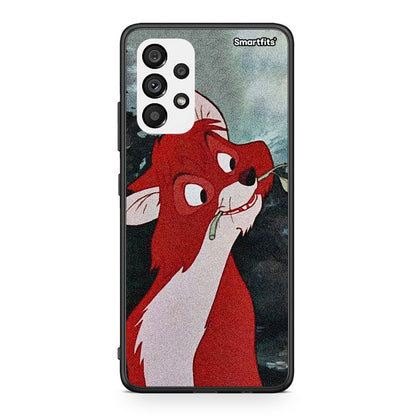 Samsung A73 5G Tod And Vixey Love 1 θήκη από τη Smartfits με σχέδιο στο πίσω μέρος και μαύρο περίβλημα | Smartphone case with colorful back and black bezels by Smartfits