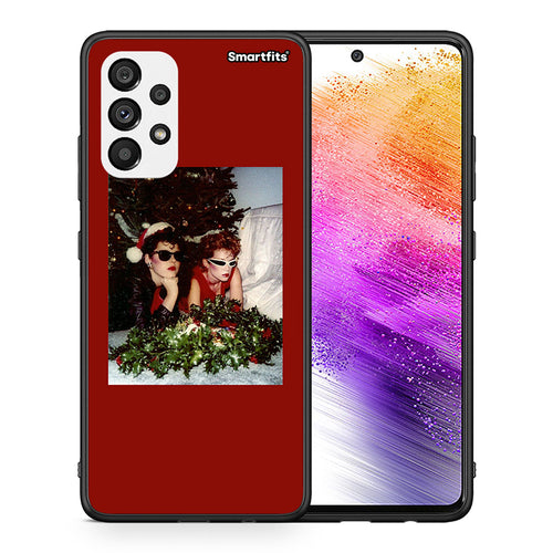 Θήκη Samsung A73 5G Waiting For Xmas από τη Smartfits με σχέδιο στο πίσω μέρος και μαύρο περίβλημα | Samsung A73 5G Waiting For Xmas case with colorful back and black bezels