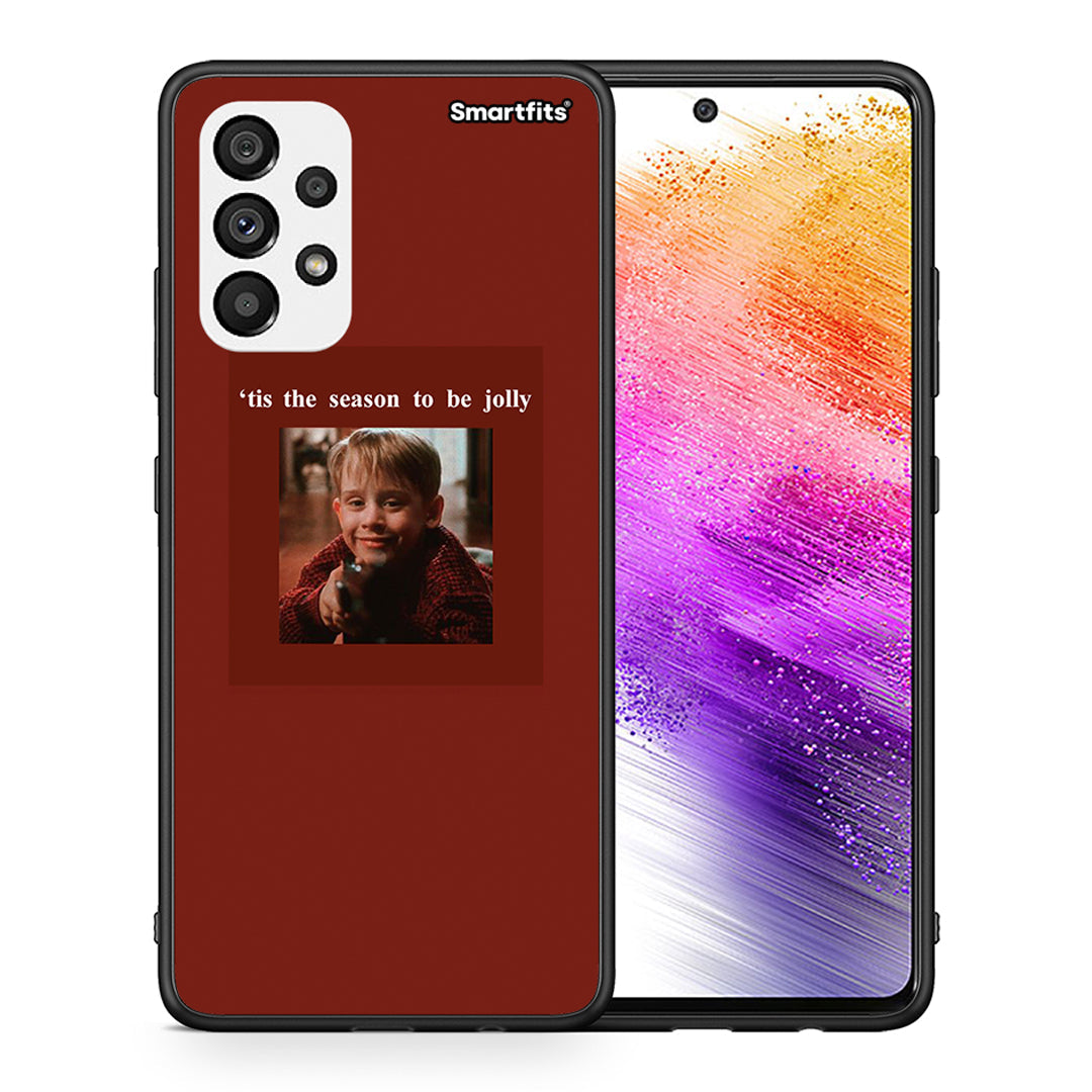Θήκη Samsung A73 5G Xmas Ultimate Spirit από τη Smartfits με σχέδιο στο πίσω μέρος και μαύρο περίβλημα | Samsung A73 5G Xmas Ultimate Spirit case with colorful back and black bezels