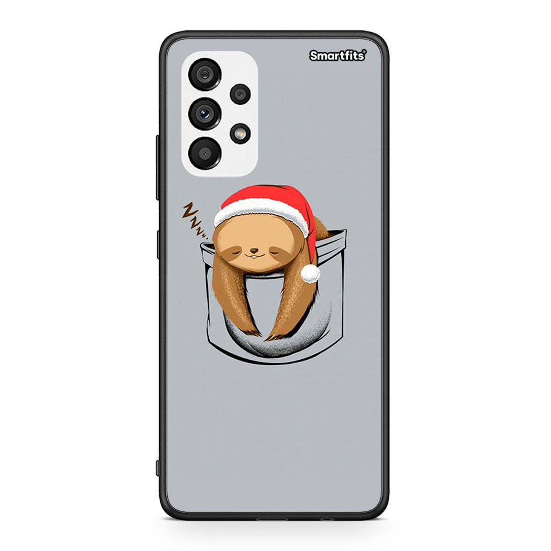 Samsung A73 5G Xmas Zzzz θήκη από τη Smartfits με σχέδιο στο πίσω μέρος και μαύρο περίβλημα | Smartphone case with colorful back and black bezels by Smartfits