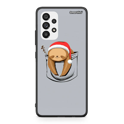 Samsung A73 5G Xmas Zzzz θήκη από τη Smartfits με σχέδιο στο πίσω μέρος και μαύρο περίβλημα | Smartphone case with colorful back and black bezels by Smartfits