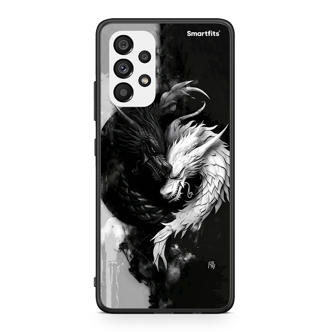 Samsung A73 5G Yin Yang Θήκη από τη Smartfits με σχέδιο στο πίσω μέρος και μαύρο περίβλημα | Smartphone case with colorful back and black bezels by Smartfits