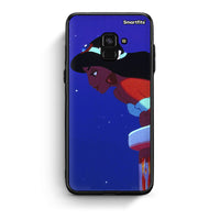Thumbnail for Samsung A8 Alladin And Jasmine Love 2 θήκη από τη Smartfits με σχέδιο στο πίσω μέρος και μαύρο περίβλημα | Smartphone case with colorful back and black bezels by Smartfits
