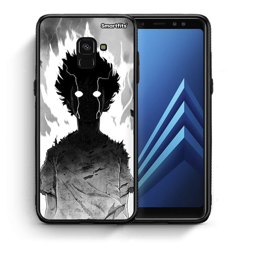 Θήκη Samsung A8 Anime Boy από τη Smartfits με σχέδιο στο πίσω μέρος και μαύρο περίβλημα | Samsung A8 Anime Boy case with colorful back and black bezels