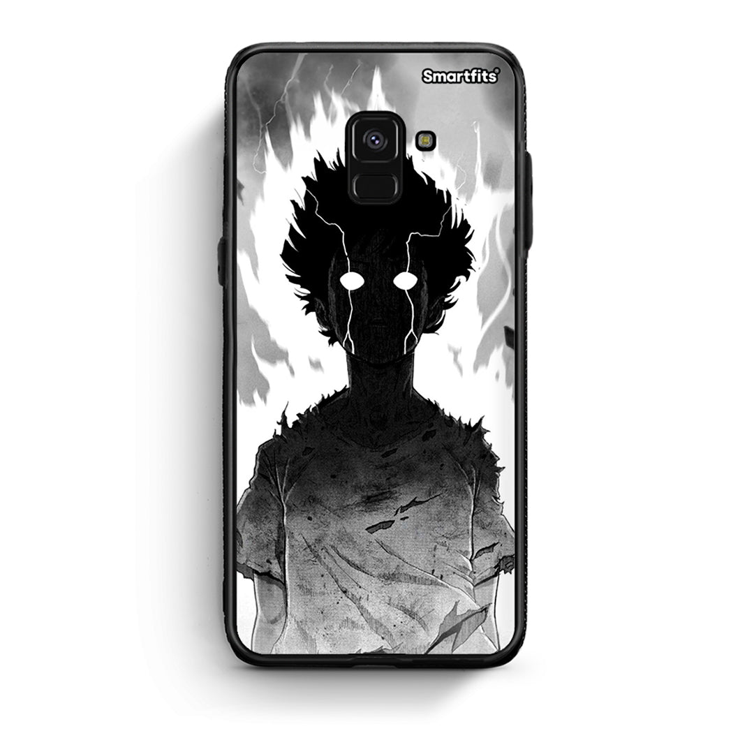 Samsung A8 Anime Boy Θήκη από τη Smartfits με σχέδιο στο πίσω μέρος και μαύρο περίβλημα | Smartphone case with colorful back and black bezels by Smartfits