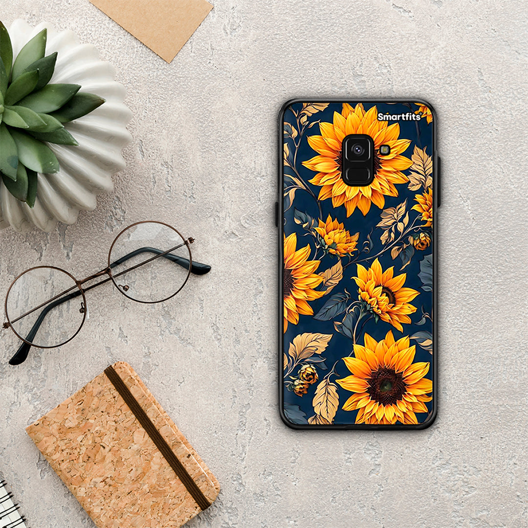 Autumn Sunflowers - Samsung Galaxy A8 θήκη