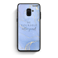 Thumbnail for Samsung A8 Be Yourself θήκη από τη Smartfits με σχέδιο στο πίσω μέρος και μαύρο περίβλημα | Smartphone case with colorful back and black bezels by Smartfits
