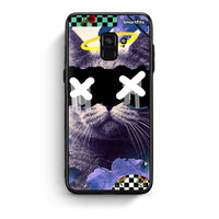 Thumbnail for Samsung A8 Cat Collage θήκη από τη Smartfits με σχέδιο στο πίσω μέρος και μαύρο περίβλημα | Smartphone case with colorful back and black bezels by Smartfits