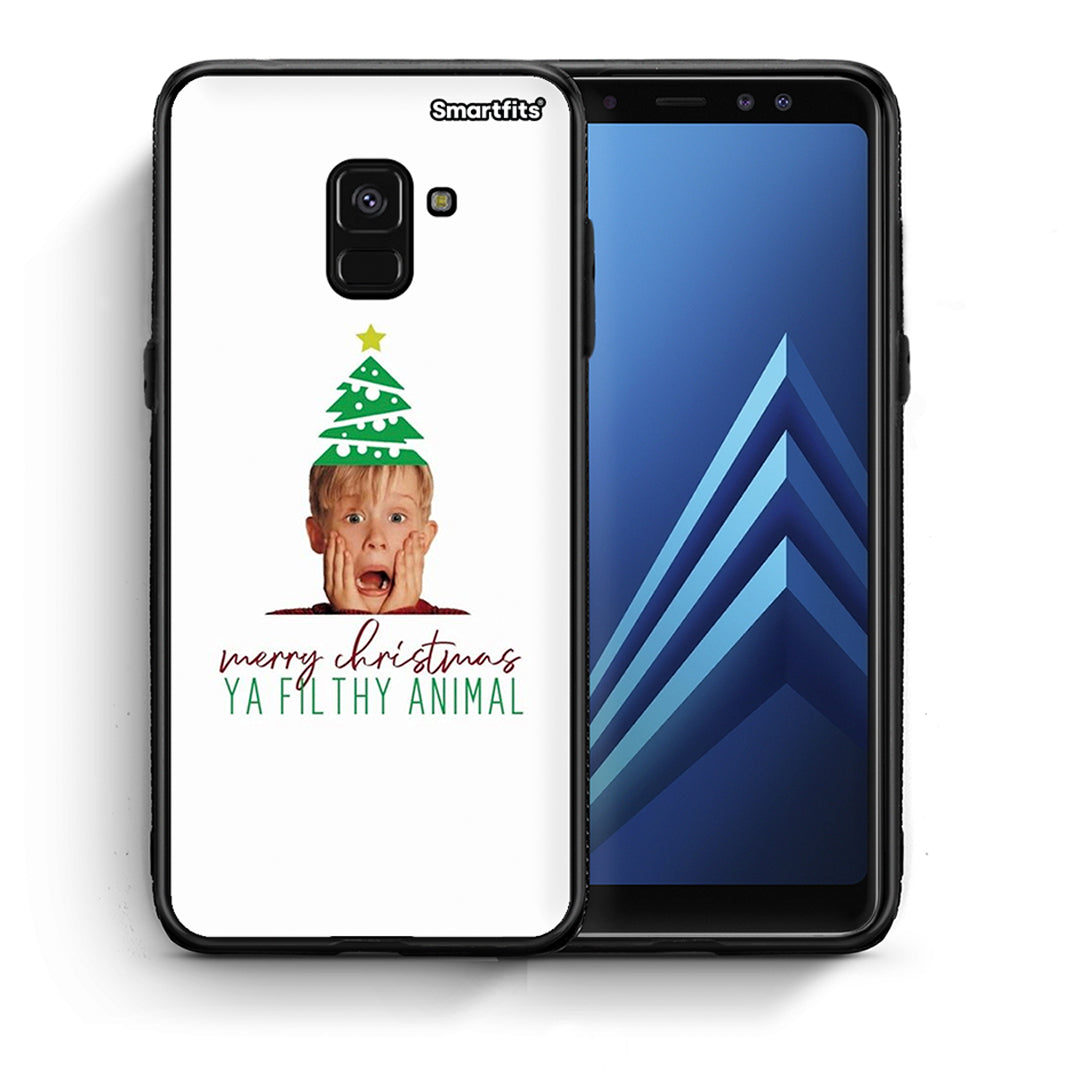 Θήκη Samsung A8 Filthy Animal από τη Smartfits με σχέδιο στο πίσω μέρος και μαύρο περίβλημα | Samsung A8 Filthy Animal case with colorful back and black bezels