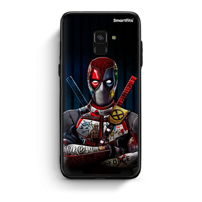 Samsung A8 Funny Guy θήκη από τη Smartfits με σχέδιο στο πίσω μέρος και μαύρο περίβλημα | Smartphone case with colorful back and black bezels by Smartfits