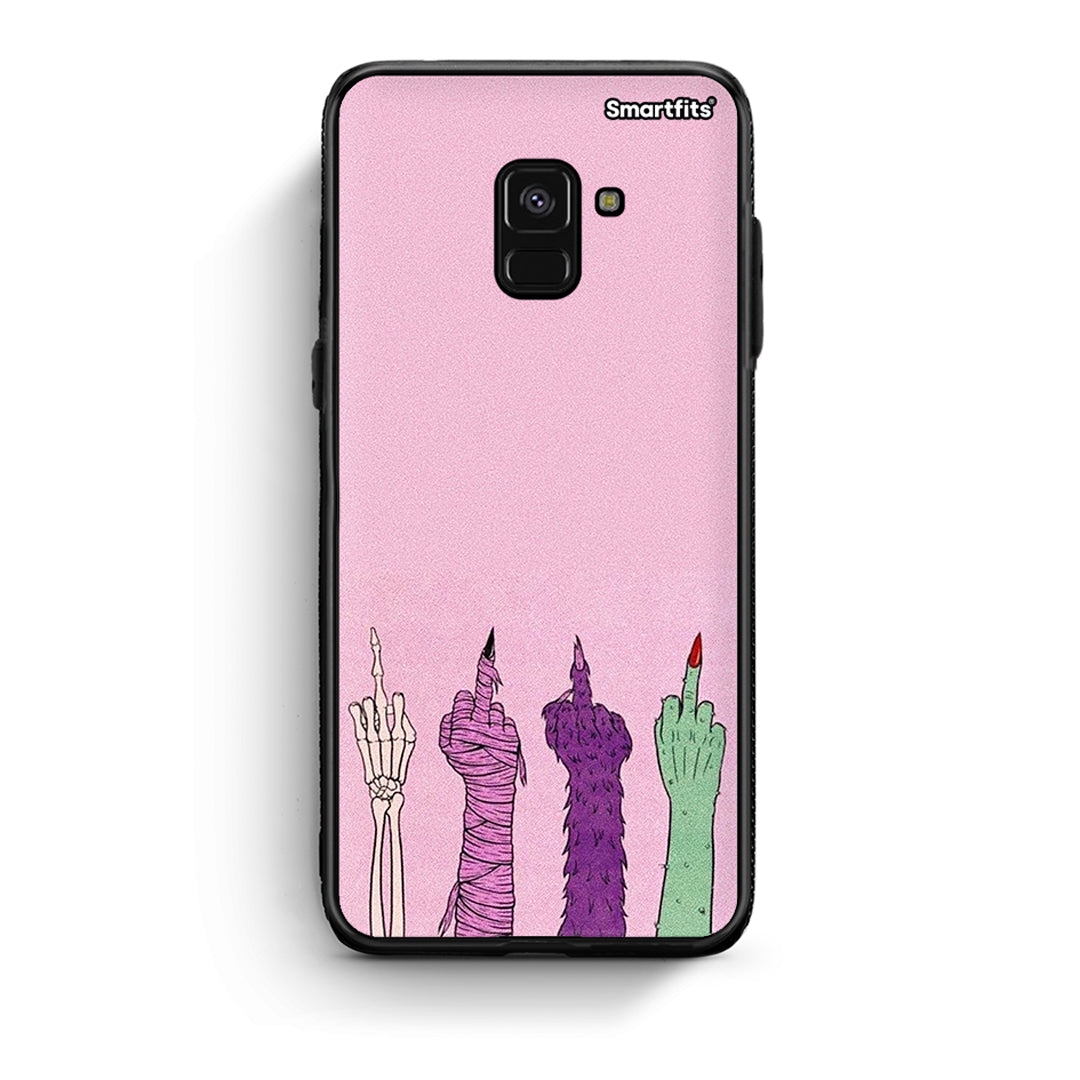 Samsung A8 Halloween Be A Lady Θήκη από τη Smartfits με σχέδιο στο πίσω μέρος και μαύρο περίβλημα | Smartphone case with colorful back and black bezels by Smartfits