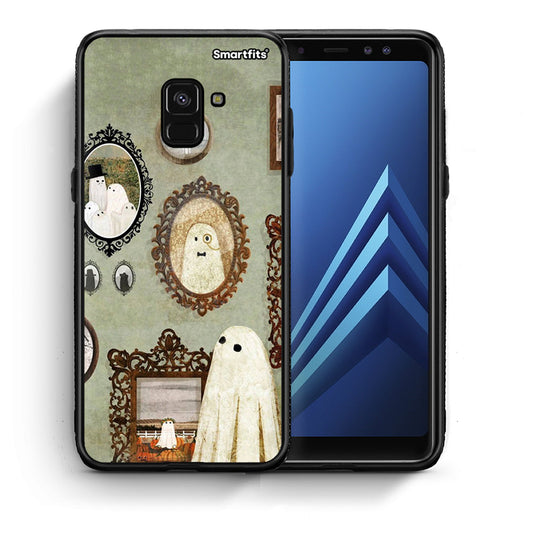 Θήκη Samsung A8 Halloween Ghost Season από τη Smartfits με σχέδιο στο πίσω μέρος και μαύρο περίβλημα | Samsung A8 Halloween Ghost Season case with colorful back and black bezels