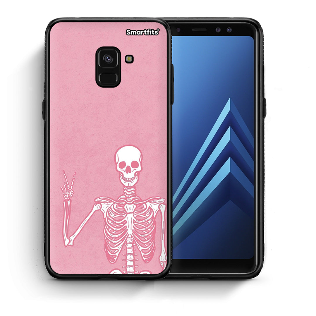 Θήκη Samsung A8 Halloween Motivation από τη Smartfits με σχέδιο στο πίσω μέρος και μαύρο περίβλημα | Samsung A8 Halloween Motivation case with colorful back and black bezels