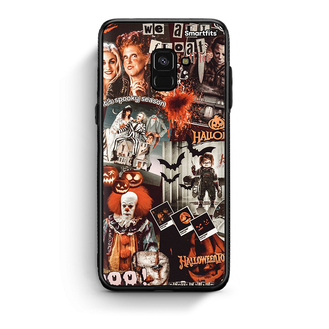 Samsung A8 Halloween Spooky Season Θήκη από τη Smartfits με σχέδιο στο πίσω μέρος και μαύρο περίβλημα | Smartphone case with colorful back and black bezels by Smartfits