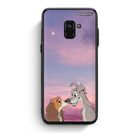Thumbnail for Samsung A8 Lady And Tramp θήκη από τη Smartfits με σχέδιο στο πίσω μέρος και μαύρο περίβλημα | Smartphone case with colorful back and black bezels by Smartfits