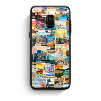 Thumbnail for Samsung A8 Live To Travel θήκη από τη Smartfits με σχέδιο στο πίσω μέρος και μαύρο περίβλημα | Smartphone case with colorful back and black bezels by Smartfits