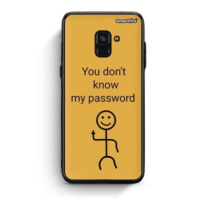 Samsung A8 My Password Θήκη από τη Smartfits με σχέδιο στο πίσω μέρος και μαύρο περίβλημα | Smartphone case with colorful back and black bezels by Smartfits