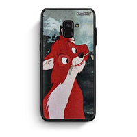 Thumbnail for Samsung A8 Tod And Vixey Love 1 θήκη από τη Smartfits με σχέδιο στο πίσω μέρος και μαύρο περίβλημα | Smartphone case with colorful back and black bezels by Smartfits