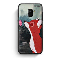Thumbnail for Samsung A8 Tod And Vixey Love 2 θήκη από τη Smartfits με σχέδιο στο πίσω μέρος και μαύρο περίβλημα | Smartphone case with colorful back and black bezels by Smartfits