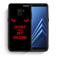 Thumbnail for Θήκη Samsung A8 Touch My Phone από τη Smartfits με σχέδιο στο πίσω μέρος και μαύρο περίβλημα | Samsung A8 Touch My Phone case with colorful back and black bezels