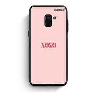 Thumbnail for Samsung A8 XOXO Love θήκη από τη Smartfits με σχέδιο στο πίσω μέρος και μαύρο περίβλημα | Smartphone case with colorful back and black bezels by Smartfits