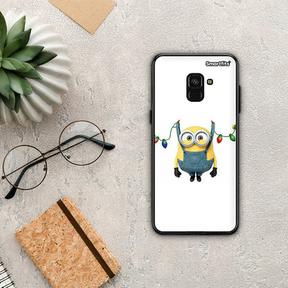 Xmas Minion Lights - Samsung Galaxy A8 θήκη