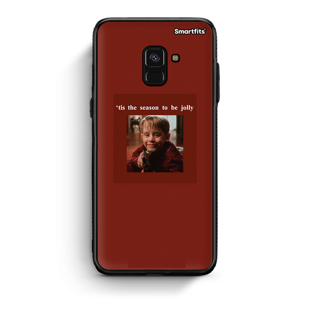 Samsung A8 Xmas Ultimate Spirit θήκη από τη Smartfits με σχέδιο στο πίσω μέρος και μαύρο περίβλημα | Smartphone case with colorful back and black bezels by Smartfits
