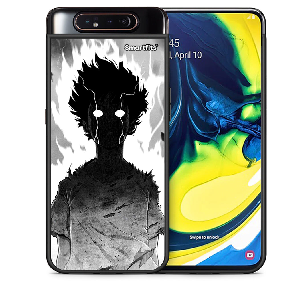 Θήκη Samsung A80 Anime Boy από τη Smartfits με σχέδιο στο πίσω μέρος και μαύρο περίβλημα | Samsung A80 Anime Boy case with colorful back and black bezels