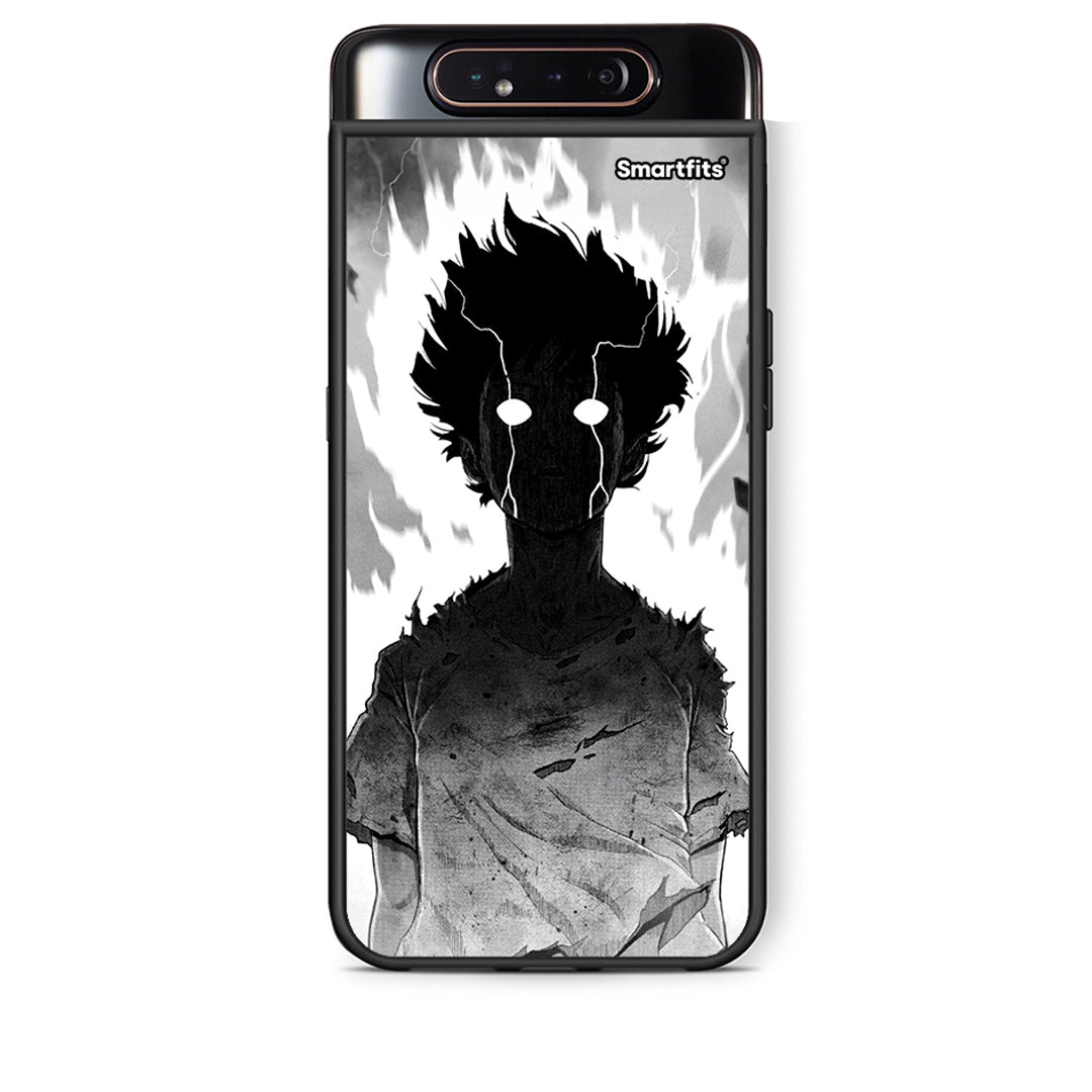 Samsung A80 Anime Boy Θήκη από τη Smartfits με σχέδιο στο πίσω μέρος και μαύρο περίβλημα | Smartphone case with colorful back and black bezels by Smartfits