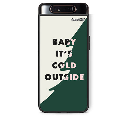 Samsung A80 Cold Outside θήκη από τη Smartfits με σχέδιο στο πίσω μέρος και μαύρο περίβλημα | Smartphone case with colorful back and black bezels by Smartfits