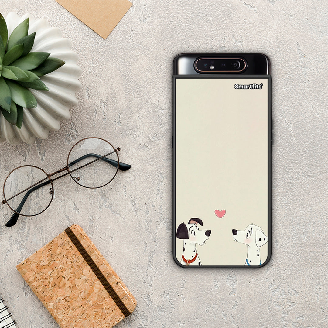 Dalmatians Love - Samsung Galaxy A80 θήκη