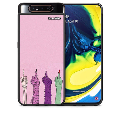 Θήκη Samsung A80 Halloween Be A Lady από τη Smartfits με σχέδιο στο πίσω μέρος και μαύρο περίβλημα | Samsung A80 Halloween Be A Lady case with colorful back and black bezels