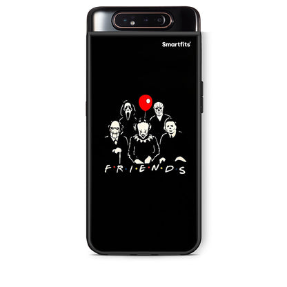 Samsung A80 Halloween Friends Θήκη από τη Smartfits με σχέδιο στο πίσω μέρος και μαύρο περίβλημα | Smartphone case with colorful back and black bezels by Smartfits