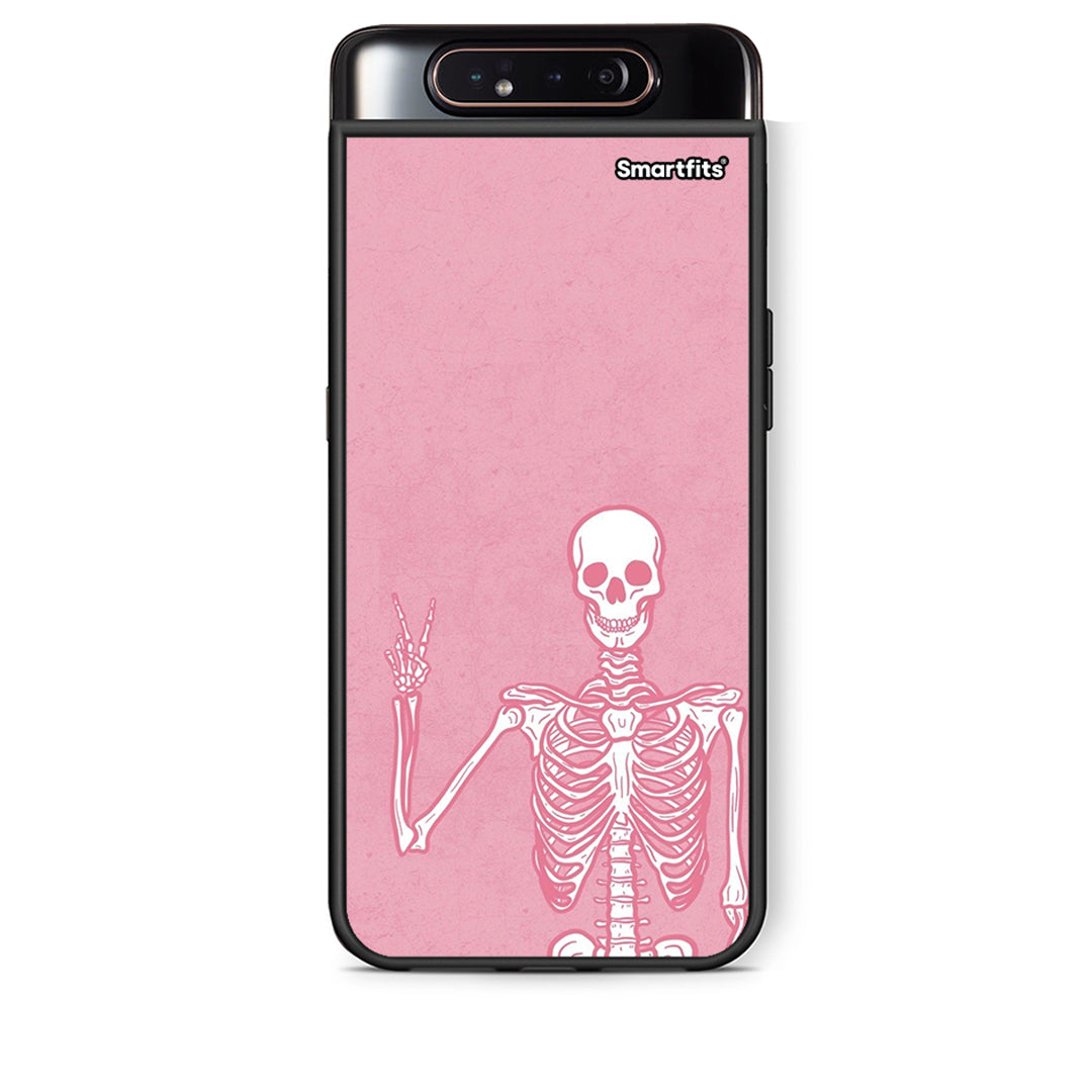 Samsung A80 Halloween Motivation Θήκη από τη Smartfits με σχέδιο στο πίσω μέρος και μαύρο περίβλημα | Smartphone case with colorful back and black bezels by Smartfits